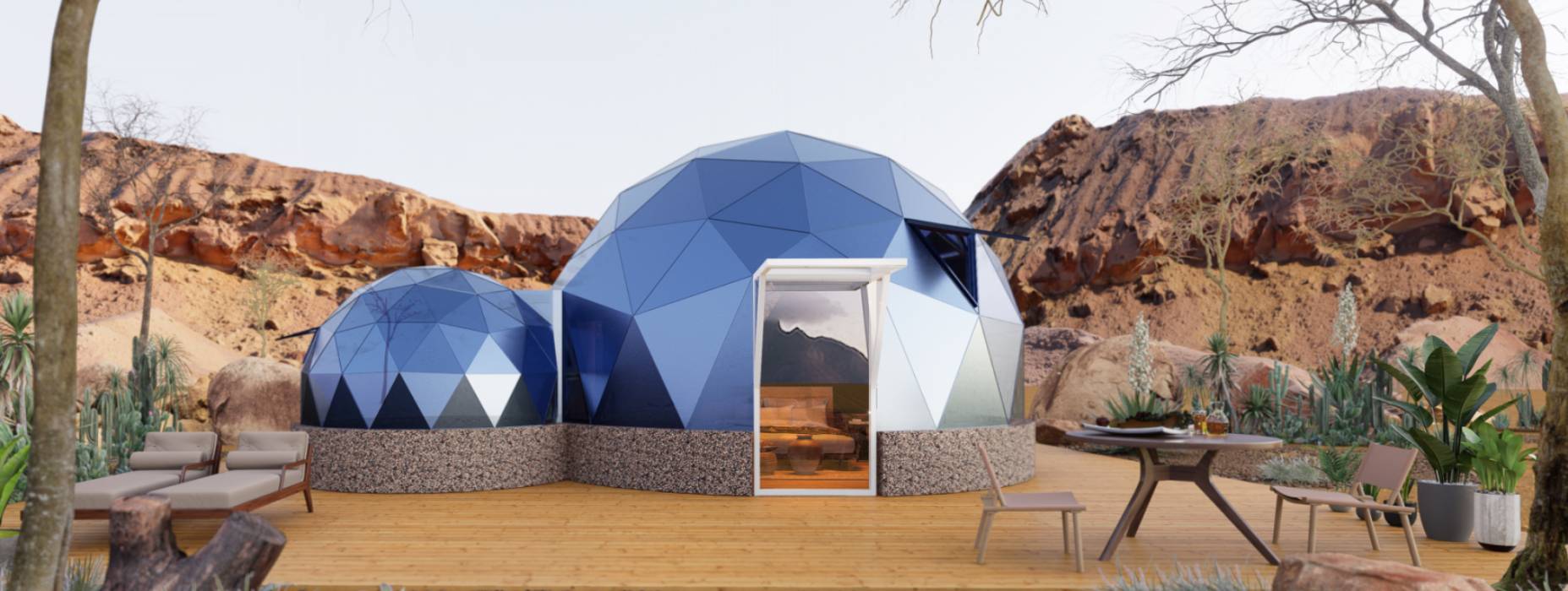 郫都区球形智能光伏玻璃星空房